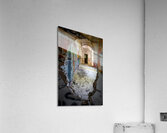 Interior of an abandoned and vandalised building Acrylic Print