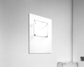 minimalist iron wire background forms a square Acrylic Print