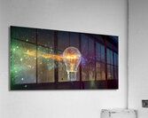 destruction of traditional tungsten bulb Acrylic Print