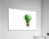 green bulb breaking Acrylic Print