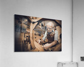 old carpenter at work Acrylic Print