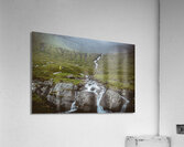 waterfall in faroe Acrylic Print
