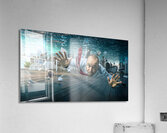 trouble in office Acrylic Print