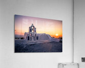 oia at sunset Acrylic Print