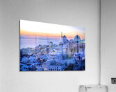 oia at sunset Acrylic Print