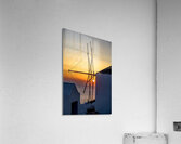 oia at sunset Acrylic Print