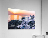 oia at sunset Acrylic Print