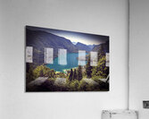molveno lake view Acrylic Print