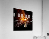bulb glass explosion Acrylic Print