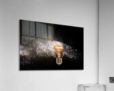 bulb glass explosion Acrylic Print