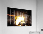 bulb glass explosion Acrylic Print