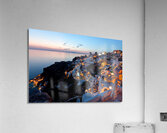 oia night view Acrylic Print
