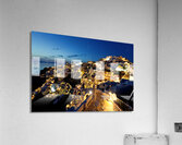oia night view Acrylic Print