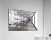 Empty illuminated underground passage Acrylic Print
