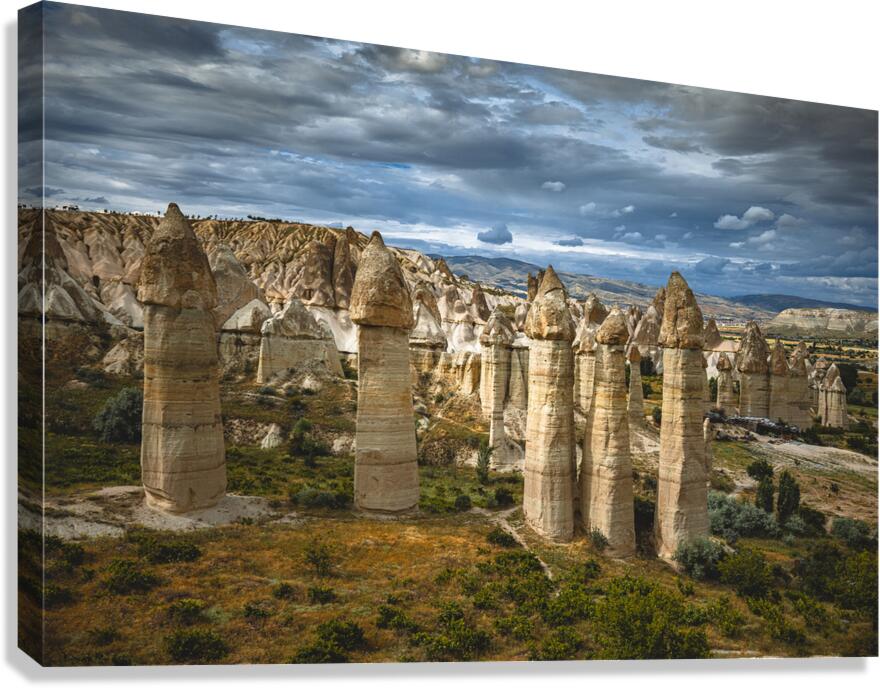 famous rock formations in love valley.  Canvas Print