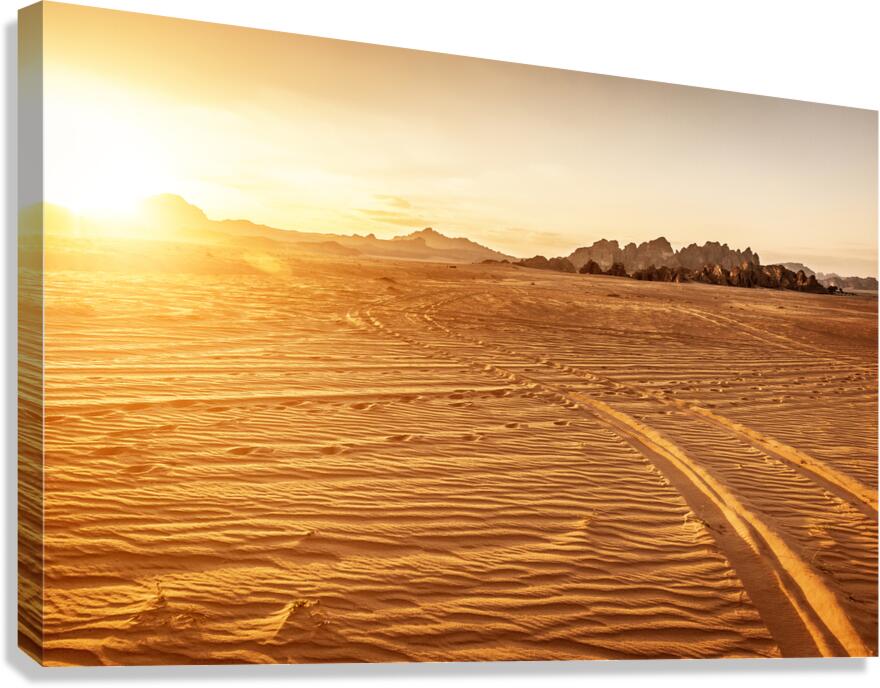wadi rum landscape Canvas Print
