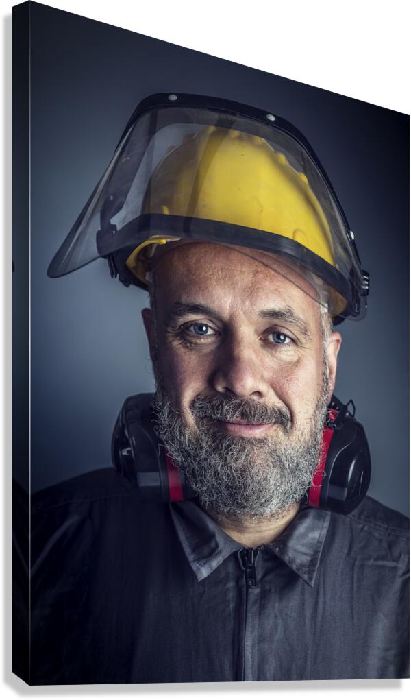 portrait of labor Canvas Print