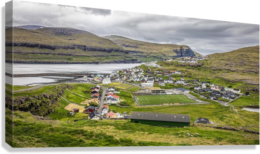 town in faroe Canvas Print