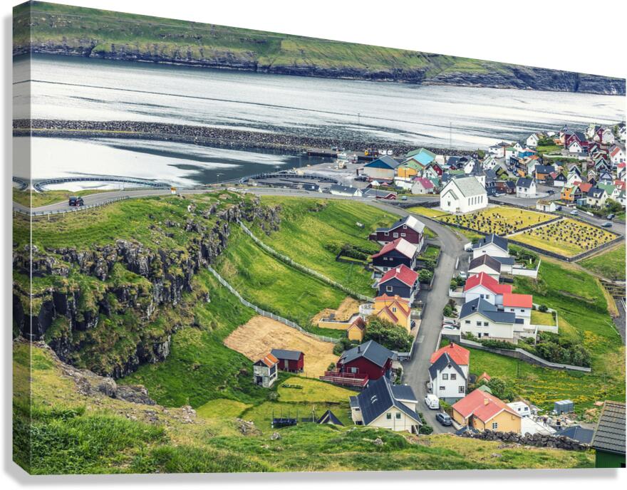 town in faroe Canvas Print