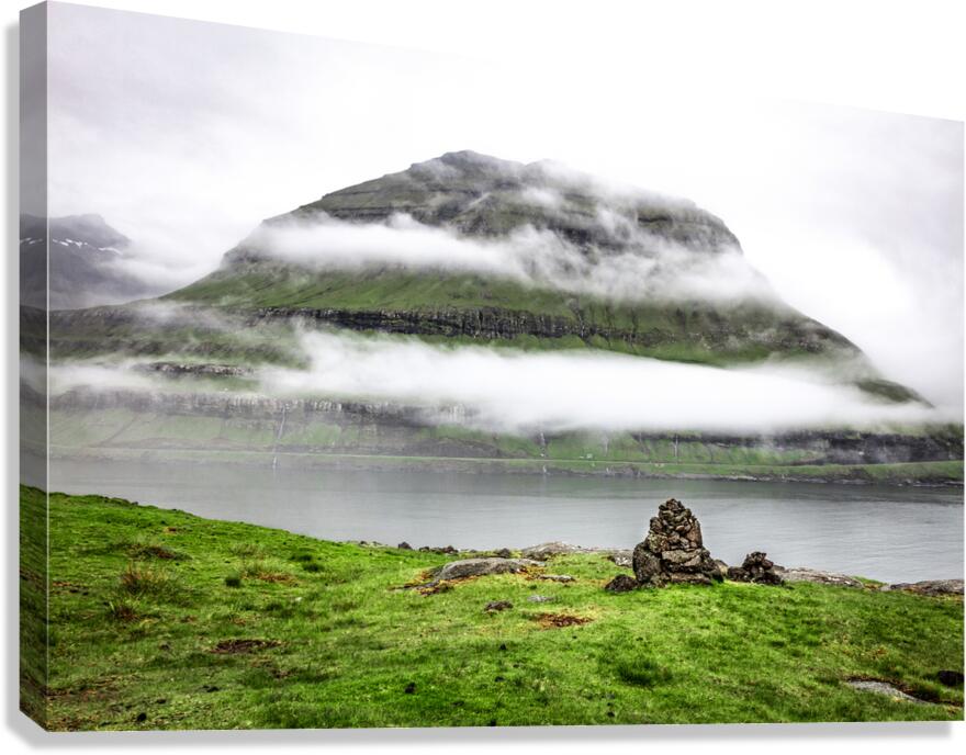 view in faroe islands Canvas Print