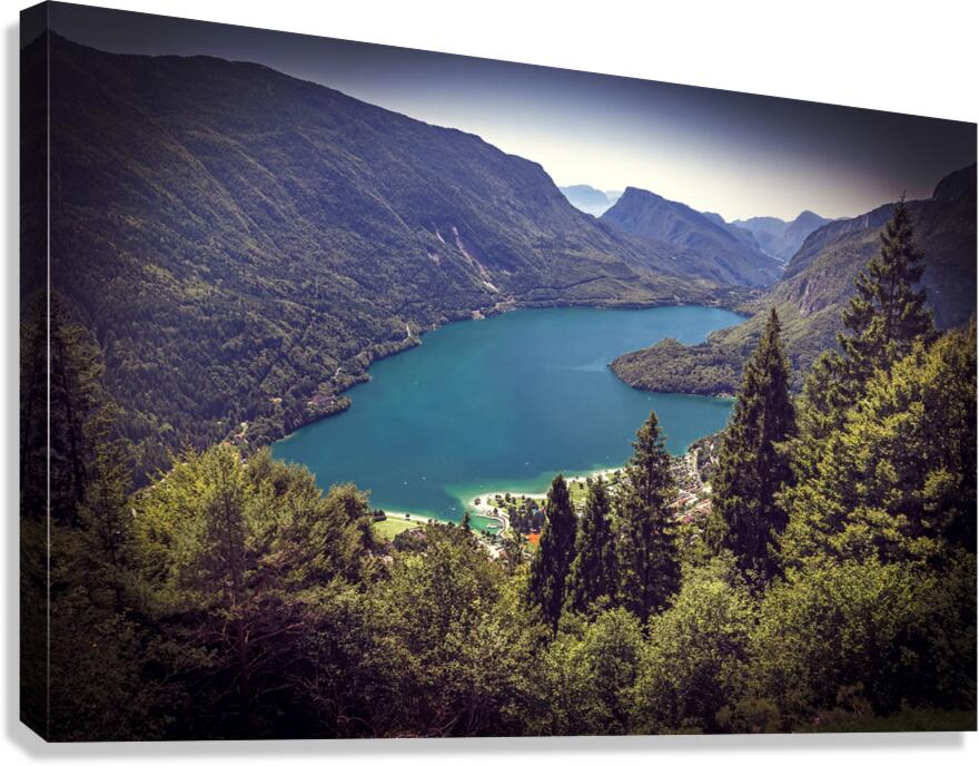 molveno lake view Canvas Print
