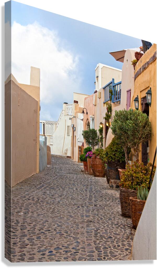 oai santorini view Canvas Print
