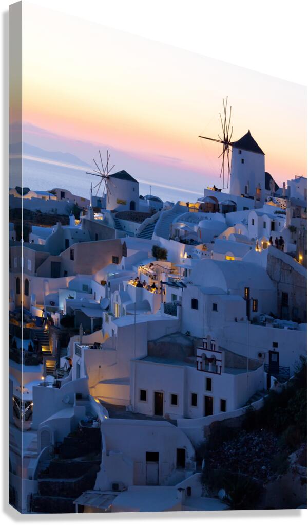 oai santorini view Canvas Print