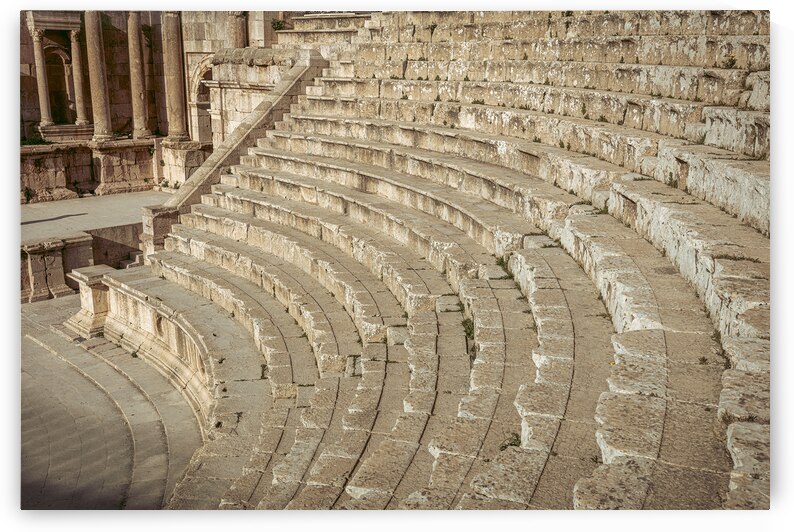 ancient amphitheater in the citadel of Amman.  by Gualtiero Boffi
