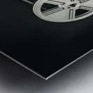 old 8mm film projector  Metal print