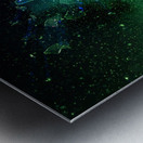 shattering bulb on black background Metal print