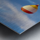 Hot air balloons fly over Goreme. Turkey Metal print