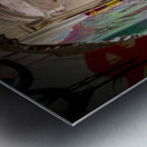 Interior of an abandoned and vandalised building Metal print