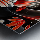 Traditional japanese koi fish illustration Metal print