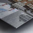 Tourists walking in front of tokyo station marunouchi  Metal print