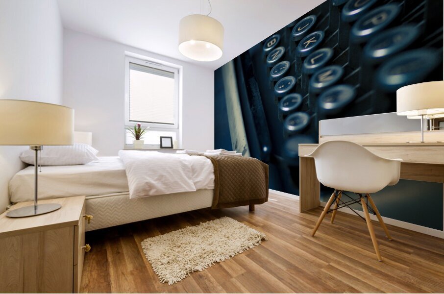 old typewriter background  Mural print