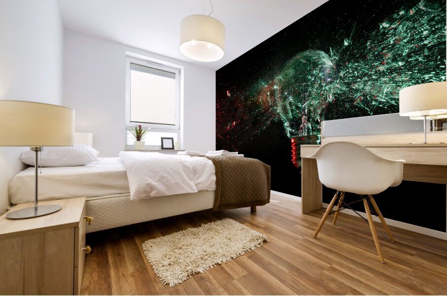 light bulb shattering  Mural print