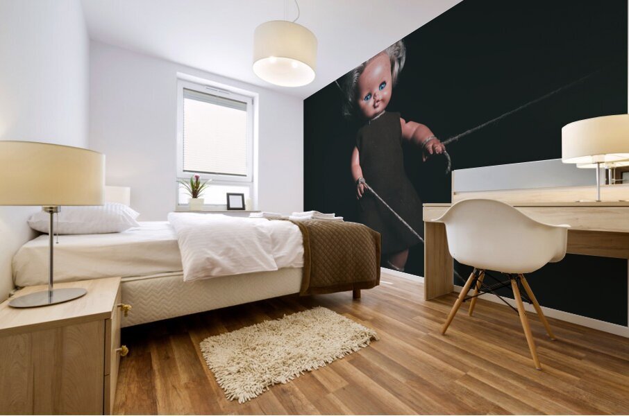 old doll tied  Mural print