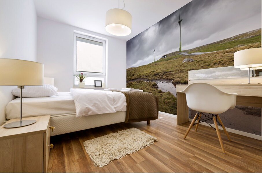 wind turbines  Mural print
