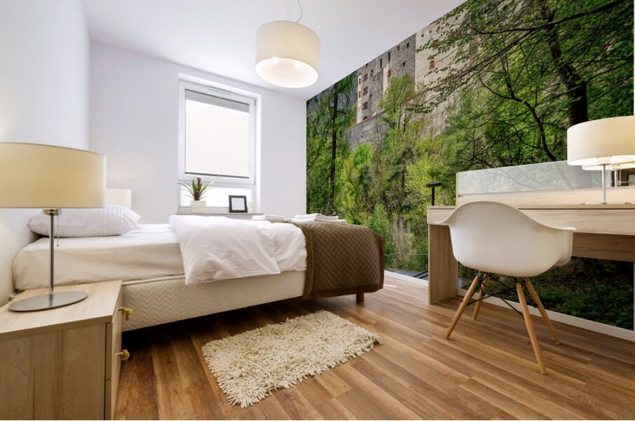 brunico castle view Mural print