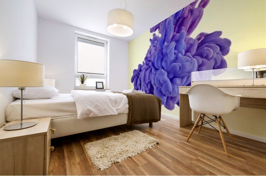 colours in water Mural print