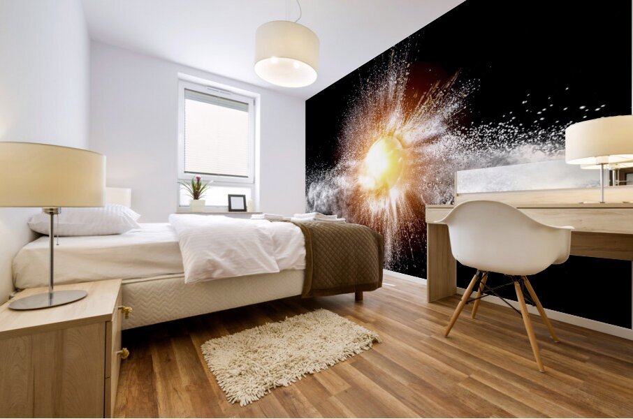 real explosion background Mural print