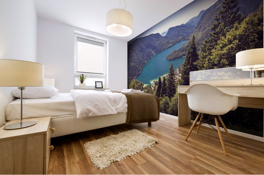 molveno lake view Mural print