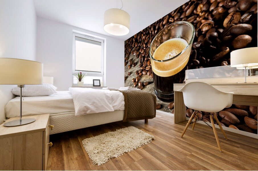 espresso and coffee grain Mural print