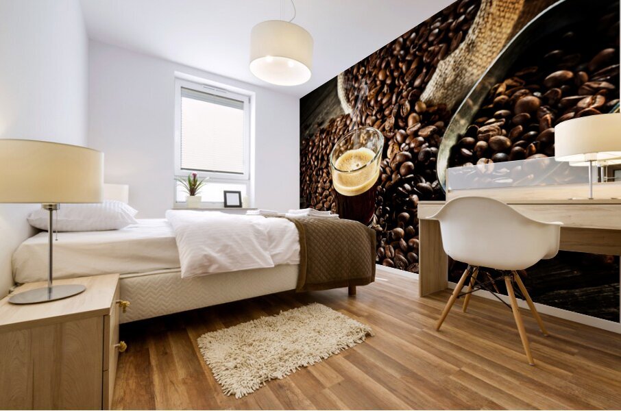espresso and coffee grain Mural print