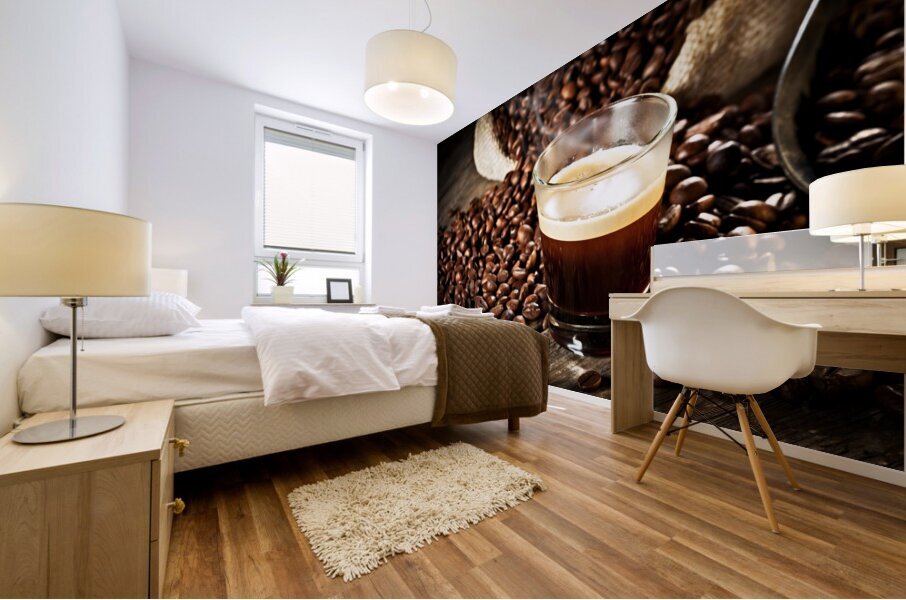 espresso and coffee grain Mural print