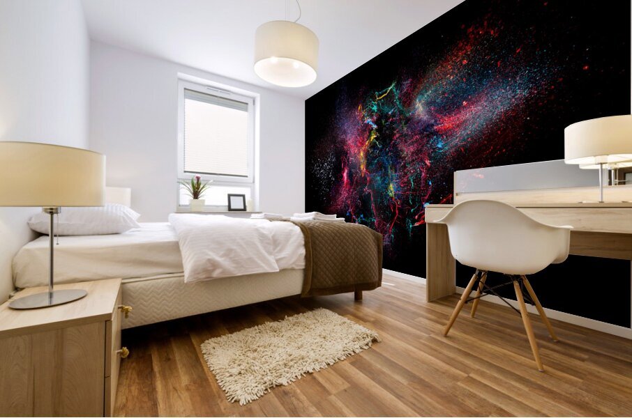 color explosion Mural print