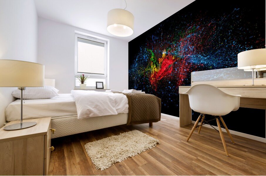 color explosion Mural print