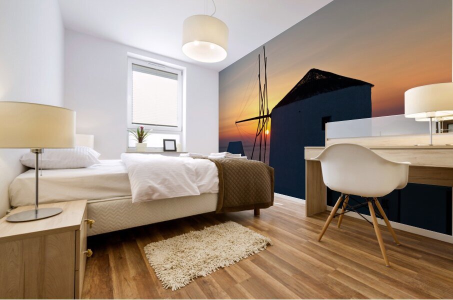 oia mill Mural print