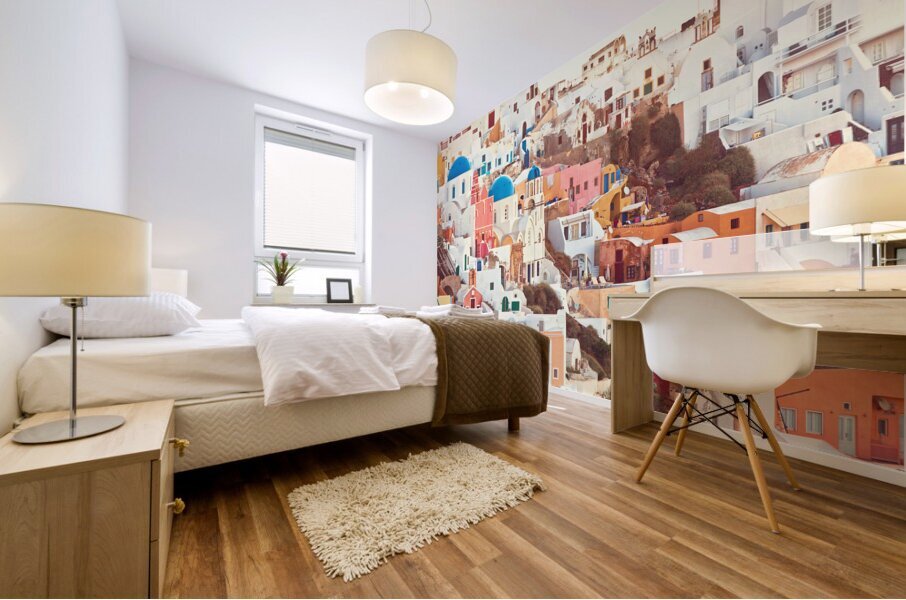santorini Mural print