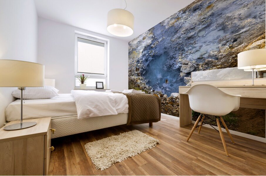 Geothermal hot spring pool Mural print